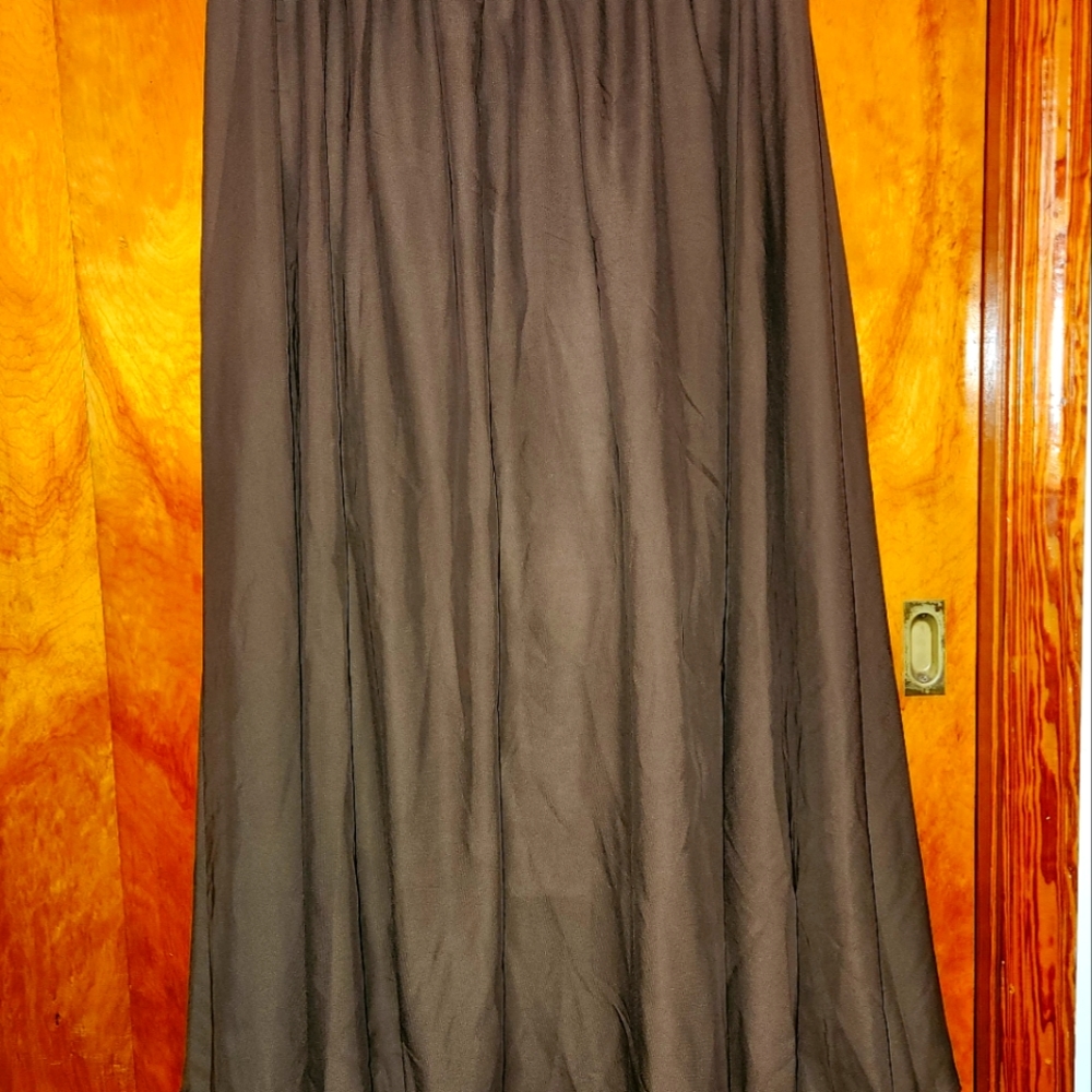 Afibi Plus Size 3XL Dark Brown Maxi Skirt